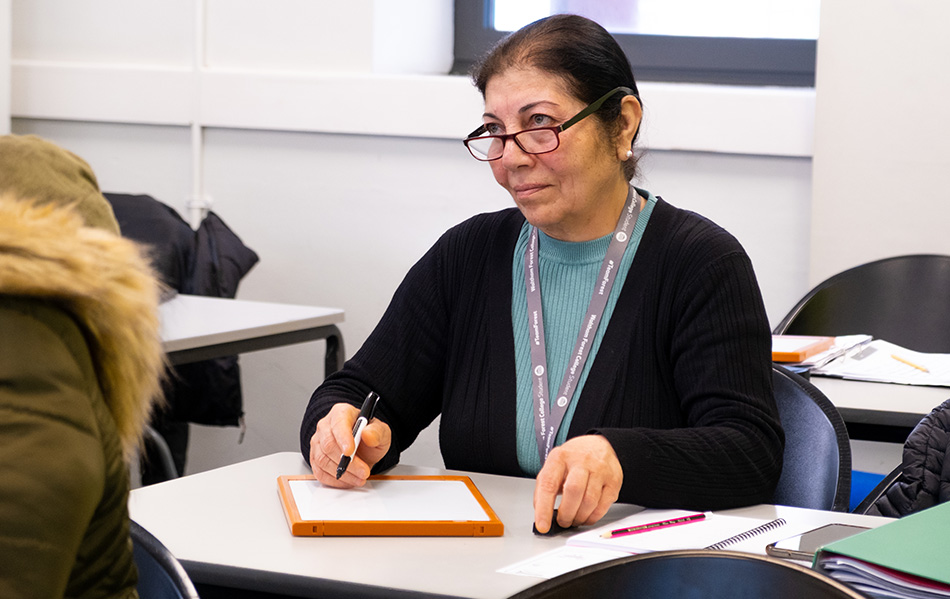 ESOL student in a classroom