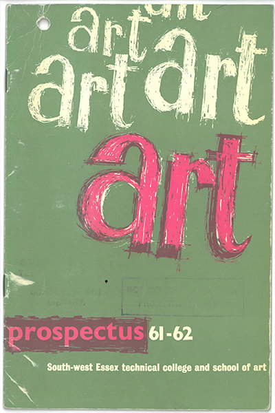 front cover school of art prospectus
